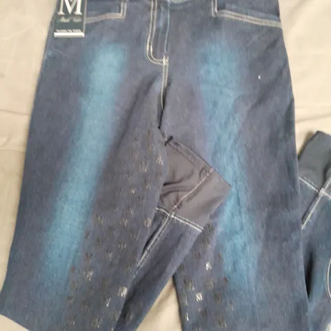MARK TODD LADIES SILICONE FULLSEAT DENIM JEANS IN NAVY - 30