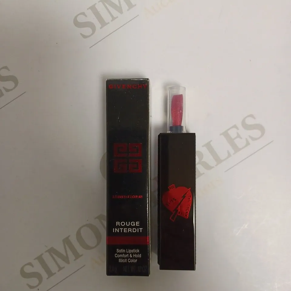 APPROXIMATELY 16 X GIVENCHY ROUGE INTERDIT SATIN LIPSTICK #13