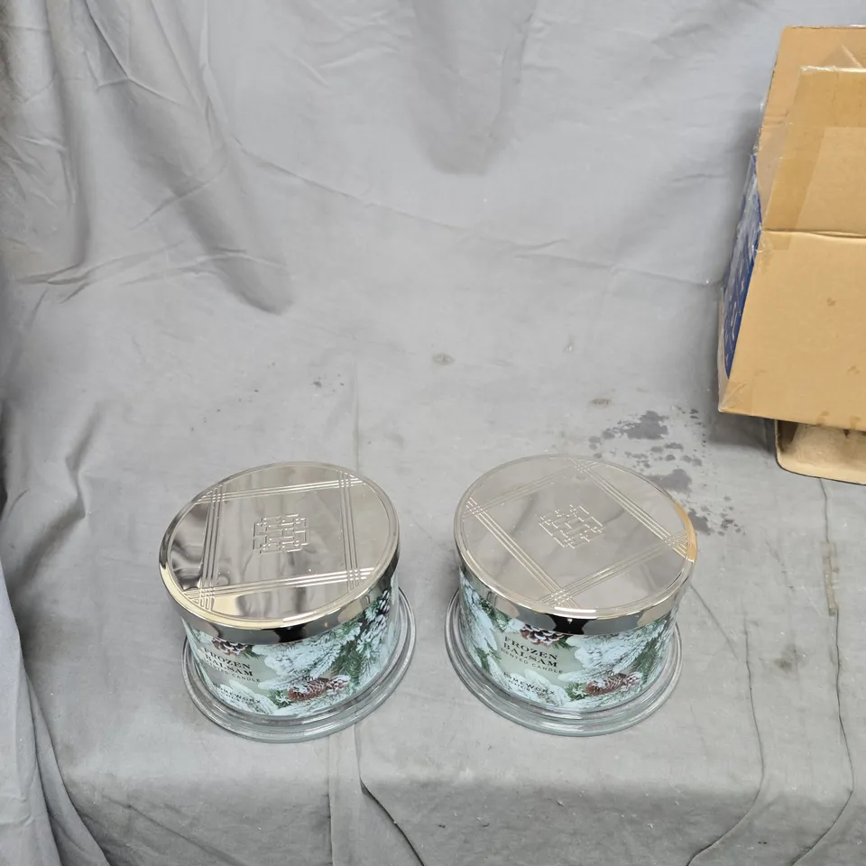 HOMEWORX BY SLATKIN & CO FROZEN BALSAM SCENTED CANDLE - PAIR