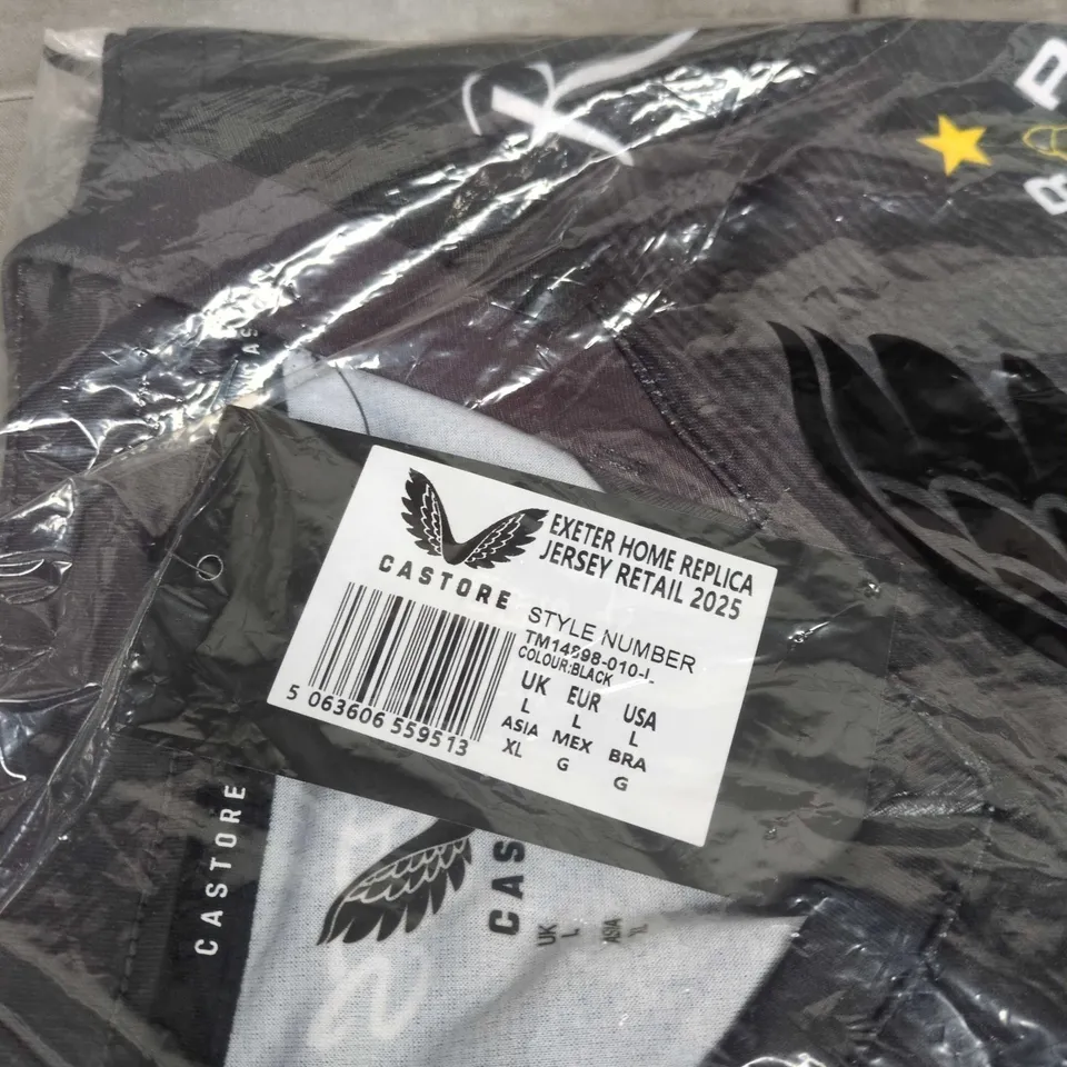 CASTORE EXETER CHIEFS HOME REPLICA JERSEY – BLACK, UK L