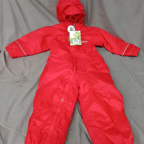 REGATTA GREAT OUTDOORS SPLOSH III COAT IN RED - 36/48 MONTHS