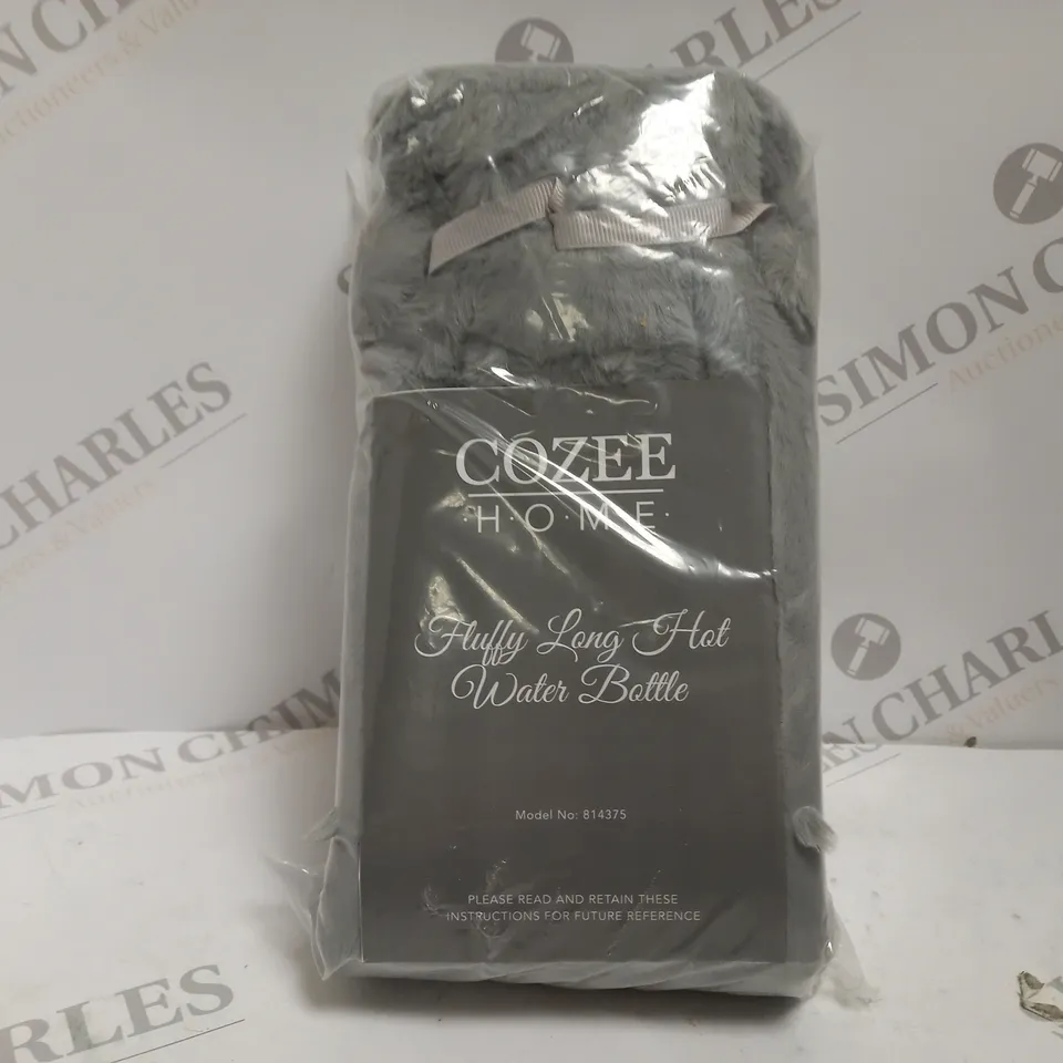 OUTLET COZEE HOME LONG PLUSH 2L HOT WATERBOTTLE IN GREY