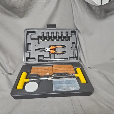 TIRE REPAIR TOOL KIT IN CASE WITH MANUAL
