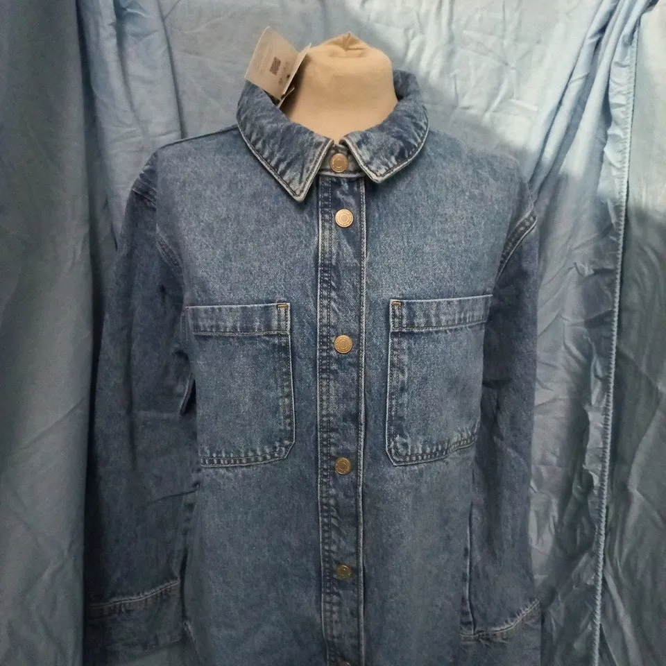NOBODYS CHILD BLUE ULTIMATE DENIM OVERSHIRT – UK 12 