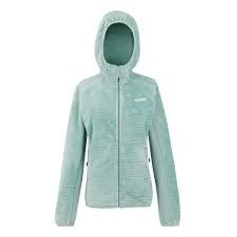 BRAND NEW REGATTA WOMENS ENDRA HOODED FLEECE JACKET IN GREEN HAZE - UK SIZE 10