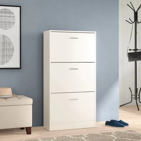 BOXED STIRLING 18 PAIR SHOE STORAGE CABINET