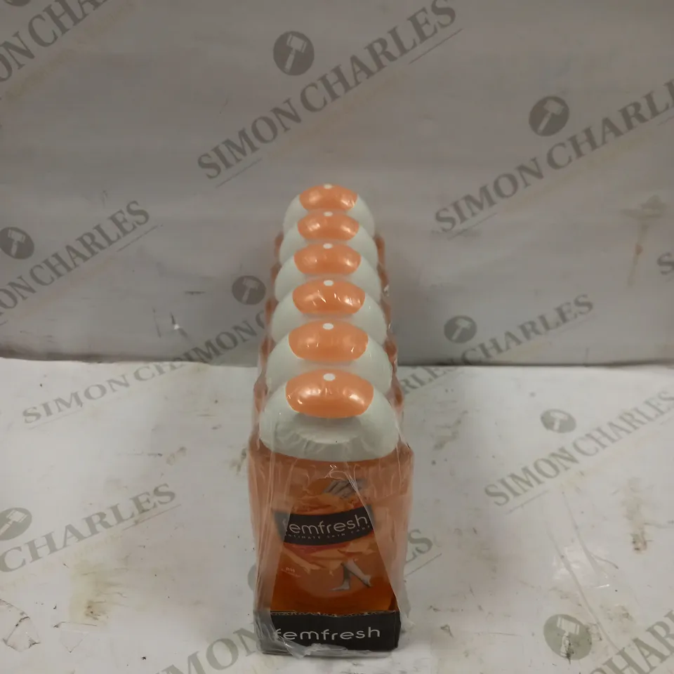 PACK OF 6 FEMFRESH DAILY WASH 250ML INTIMATE WASH ORANGE 