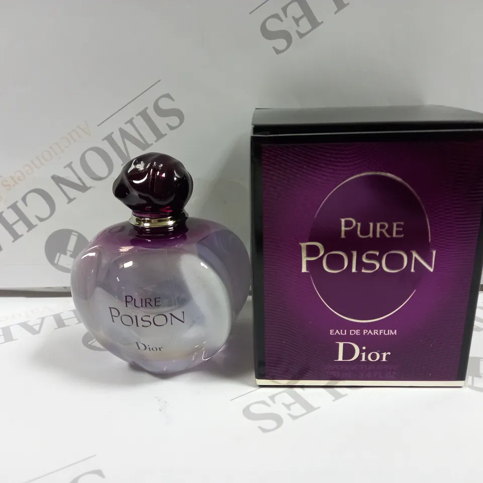 BOXED CHRISTIAN DIOR PURE POISON EAU DE PARFUM SPRAY 100ML