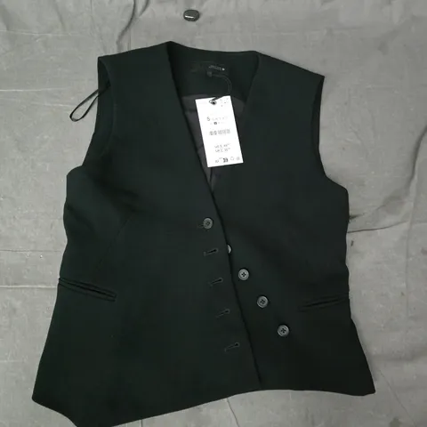 ZARA LACK WAISTCOAT VEST SIZE SMALL