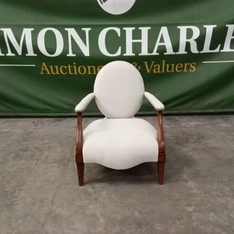 QUALITY HIGH-END DESIGNER FABRIC ACCENT CHAIR