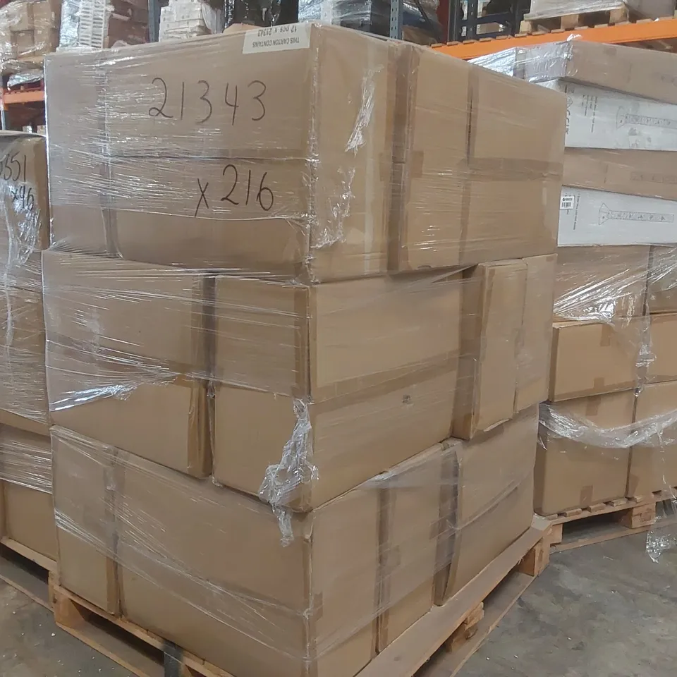 PALLET CONTAINING APPROXIMATELY 200 EURO BRUSHED CHROME TOUCH TABLE LAMP SKYLINE CUT-OUT CHROME SHADE