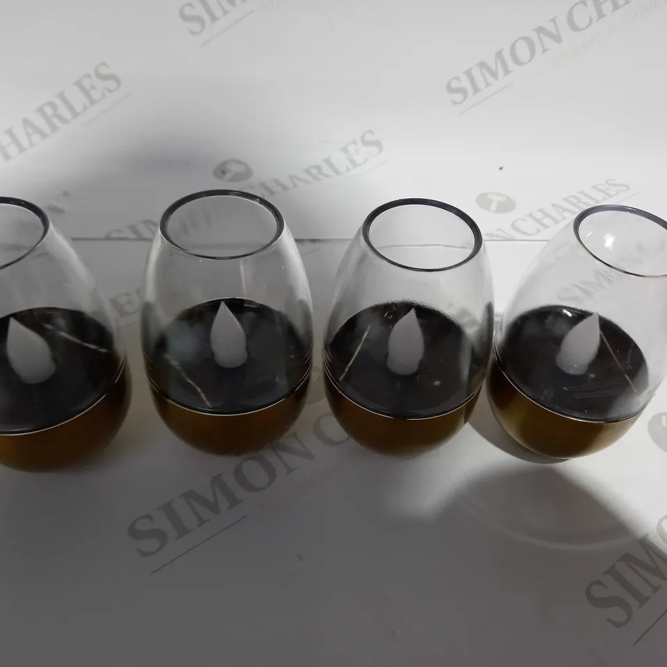 OUTLET GARDEN REFLECTIONS SET OF FOUR OUTDOOR LED TEA LIGHTS