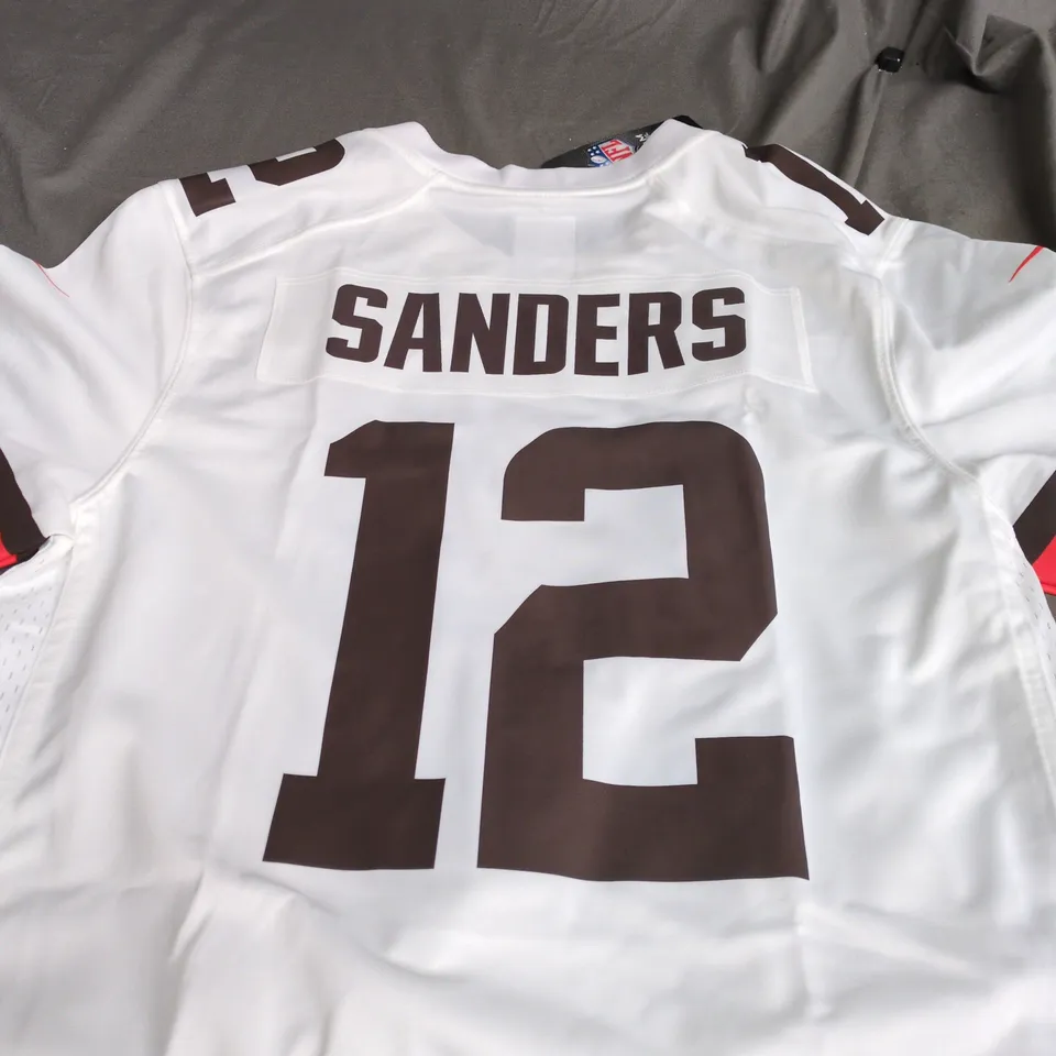 NIKE NFL TEAM LICENSED JERSEY – SANDERS 12, WHITE (MEN’S) SIZE S