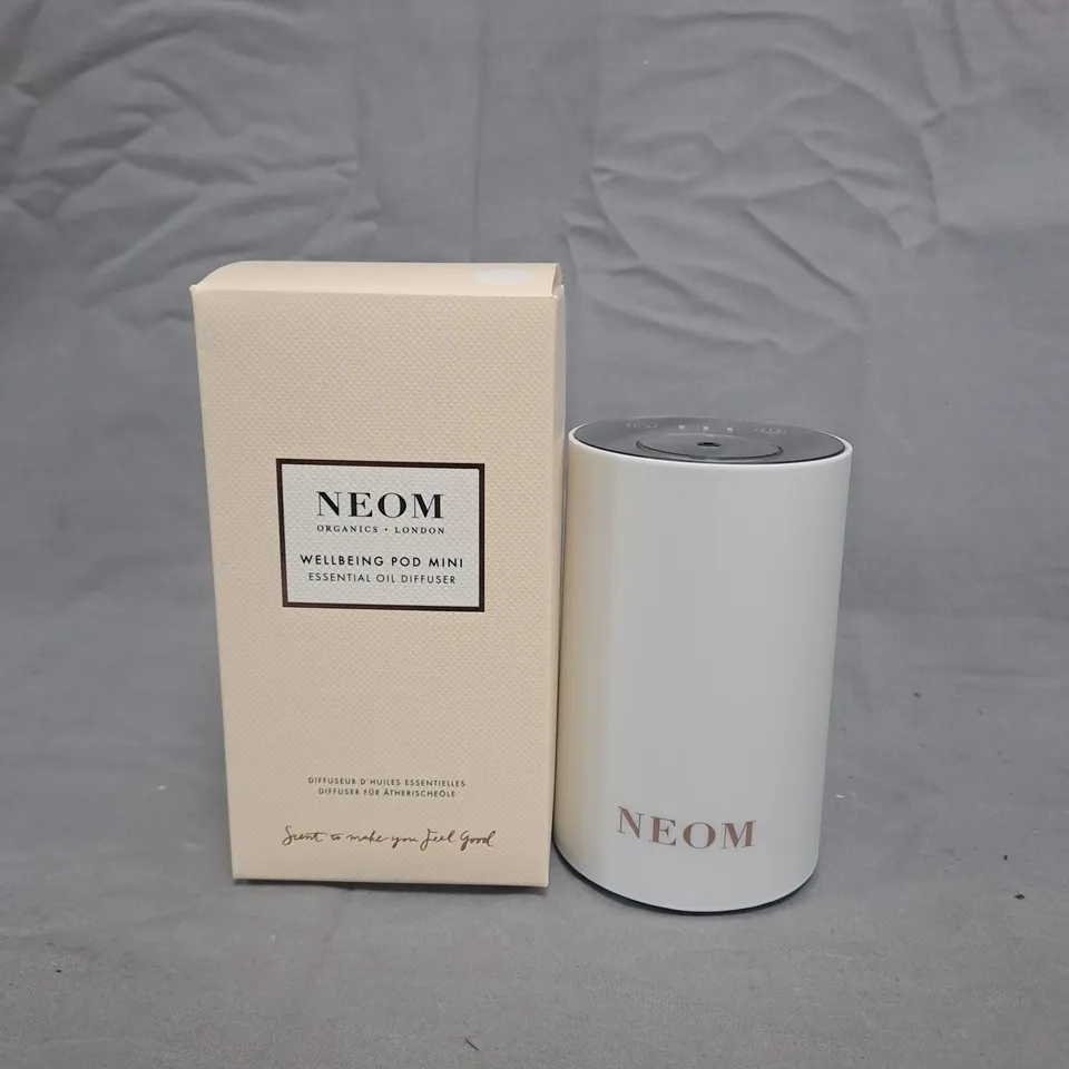 NEOM WELLBEING POD MINI ESSENTIAL OIL DIFFUSER – WHITE, WITH ORIGINAL BOX