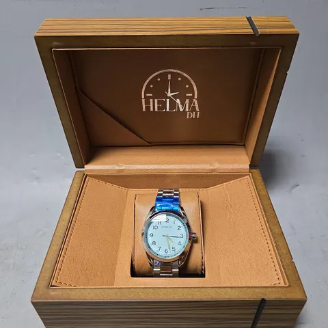 ELMHA DH WATCH – STAINLESS STEEL STRAP – 3ATM WATER RESISTANT – LUXURY GIFT BOX INCLUDED