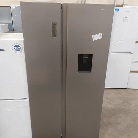 FRIDGEMASTER MS91547DFE FREESTANDING AMERICAN SIDE BY SIDE DOOR FRIDGE FREEZER 547L METAL GREY - UNPROCESSED RAW RETURN