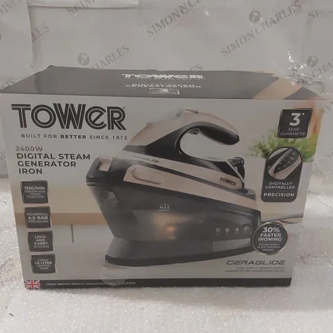 BOXED TOWER 2400W DIGITAL STEAM GENERATOR IRON
