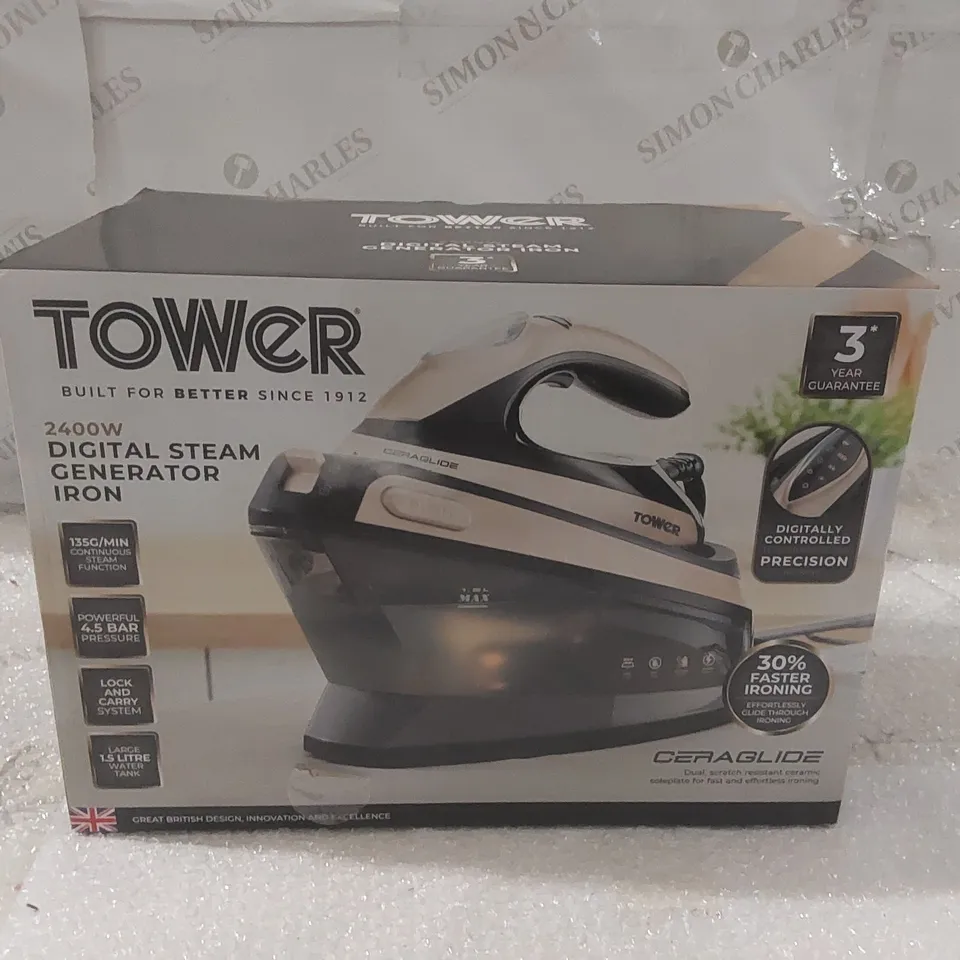 BOXED TOWER 2400W DIGITAL STEAM GENERATOR IRON
