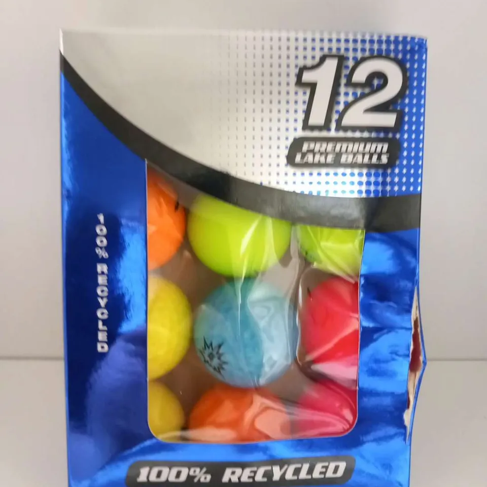 BOXED 12 PREMIUM LAKE BALLS 