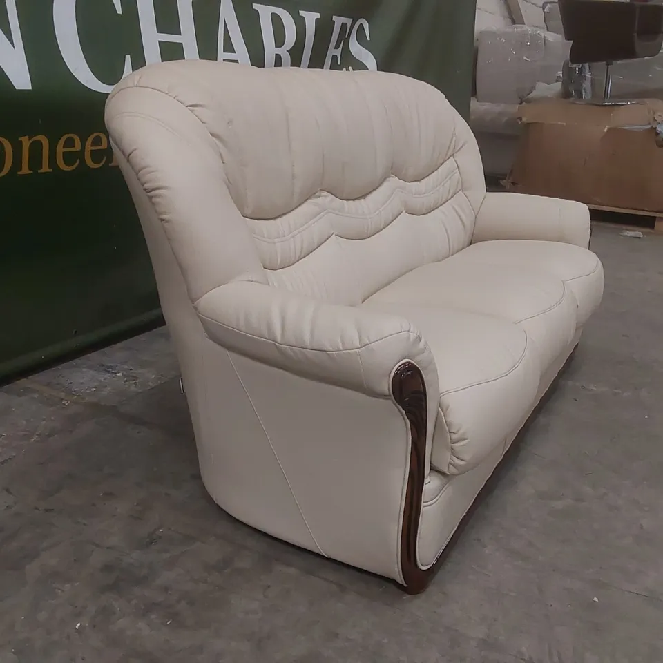 QUALITY DESIGNER ITALIAN MADE LEATHER 3 SEATER SOFA