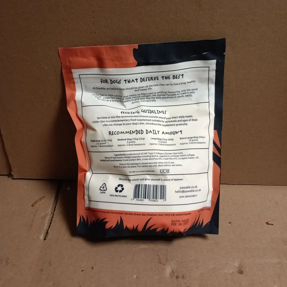 PAWABLE COLLAR-GEN SUPPLEMENT FOR DOGS 225G