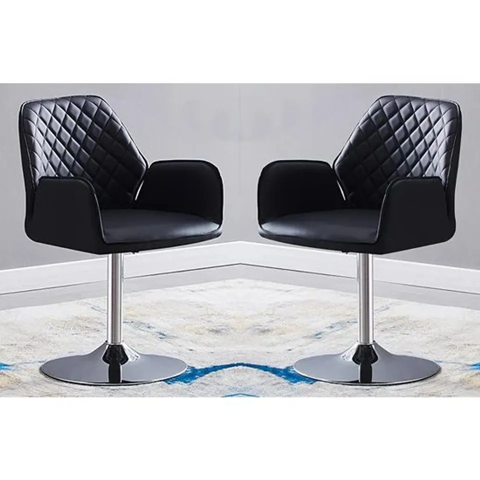 BOXED BACKETEER BLACK BAR STOOL