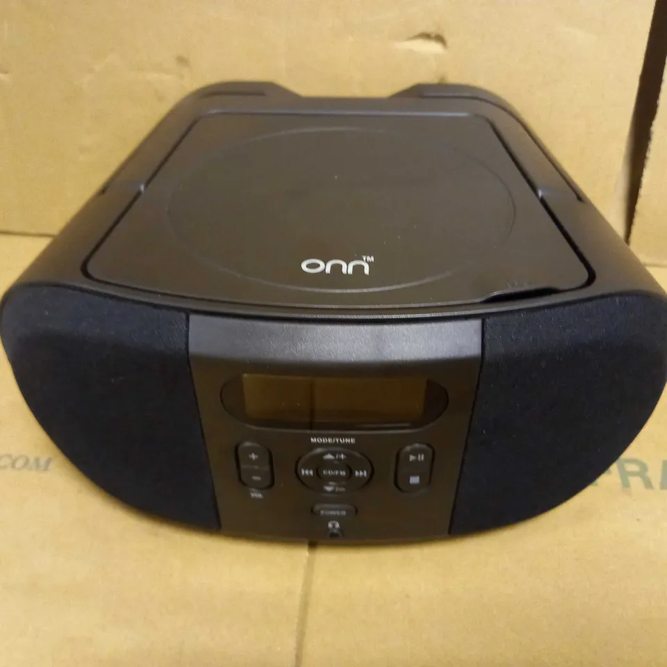 LOT OF 2 ONN CD BOOMBOXES IN BLACK