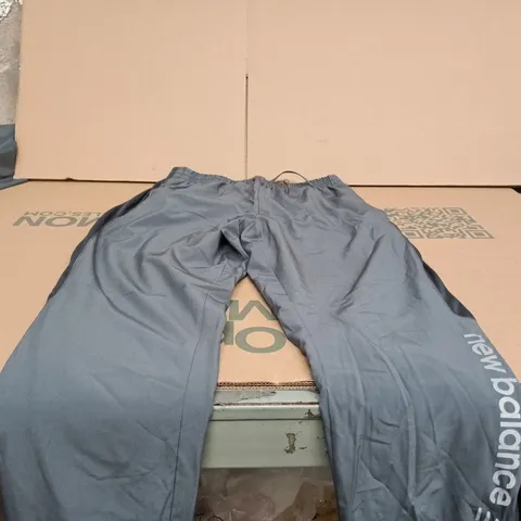 NEW BALANCE MEDIUM GREY TRACK SUIT BOTTOMS