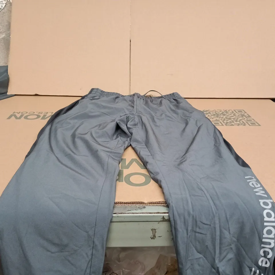 NEW BALANCE MEDIUM GREY TRACK SUIT BOTTOMS