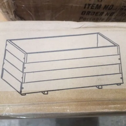 BOXED OUTDOOR WOODEN PLANTER BOX