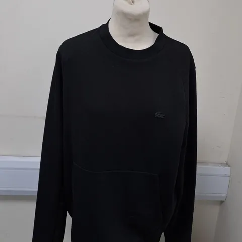 BLACK LACOSTE JUMPER SIZE M