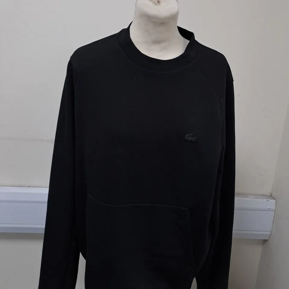 BLACK LACOSTE JUMPER SIZE M
