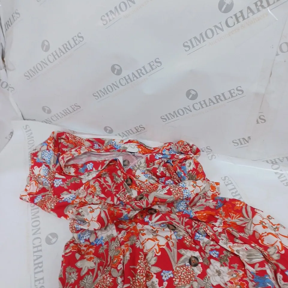 FRENCH CONNECTION BLOSSOM MEADOW JERSEY MINI DRESS - 12