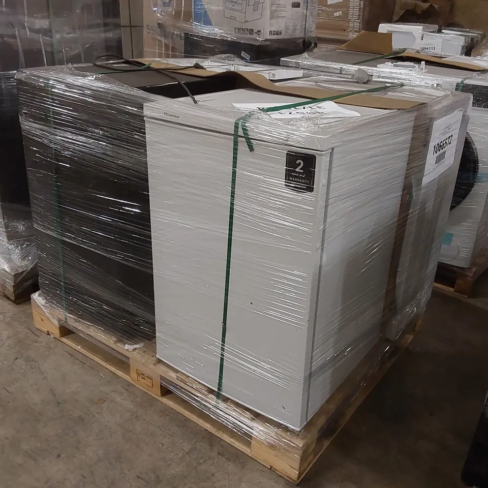 PALLET OF APPROXIMATELY 4 UNPROCESSED RAW RETURN WHITE GOODS TO INCLUDE;