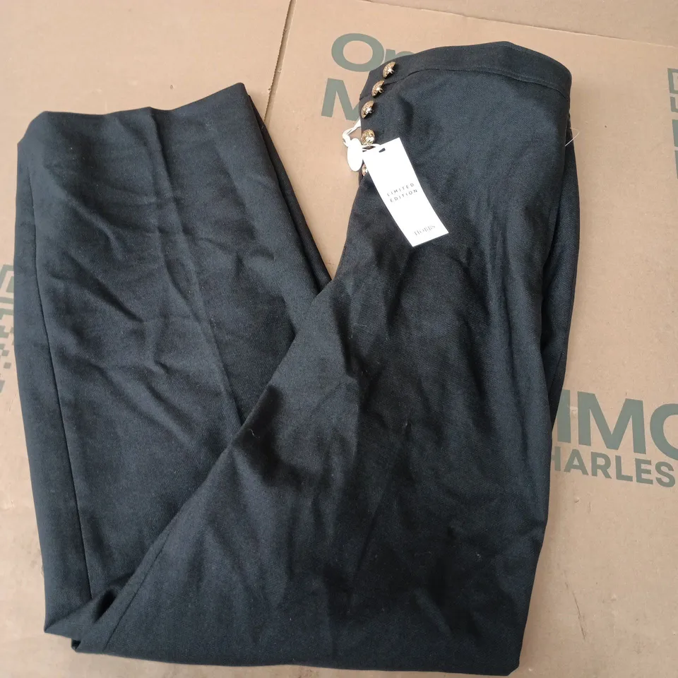 HOBBS LONDON LIMITED EDITION HIGHCLERE TROUSERS IN BLACK - UK 10