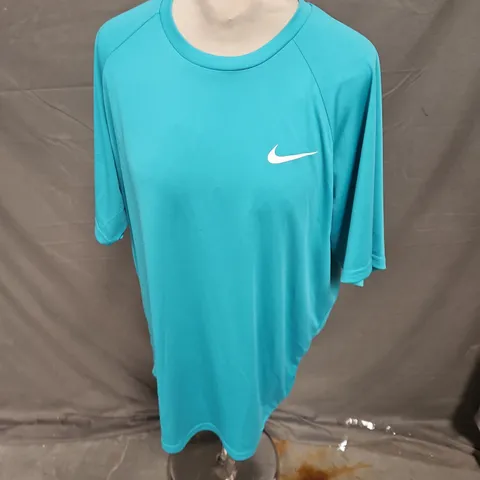 NIKE SWIM DRI-FIT TOP IN TEAL SIZE L