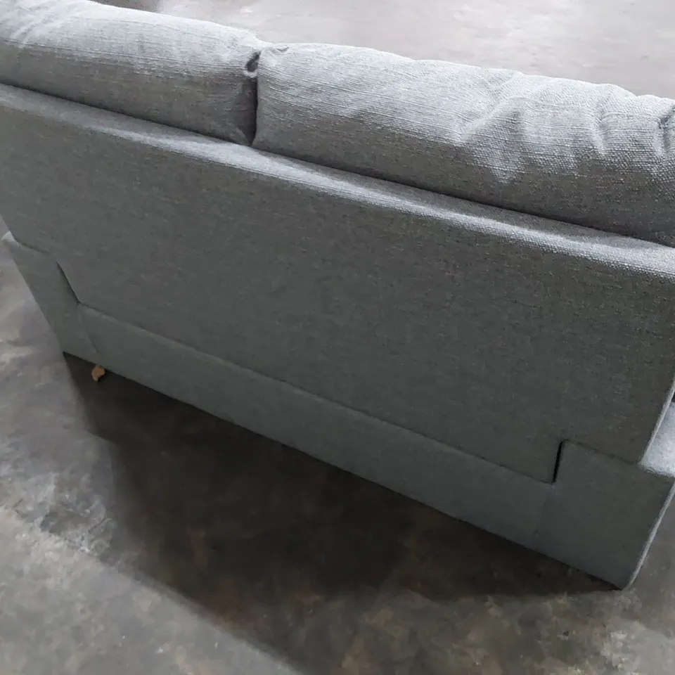 DESIGNER TWO SEATER SOFA GREY FABRIC 