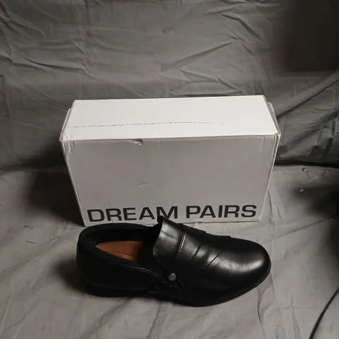 DREAM PAIRS BLACK SLIP-ON LOAFERS – BOXED - SIZE UK 7