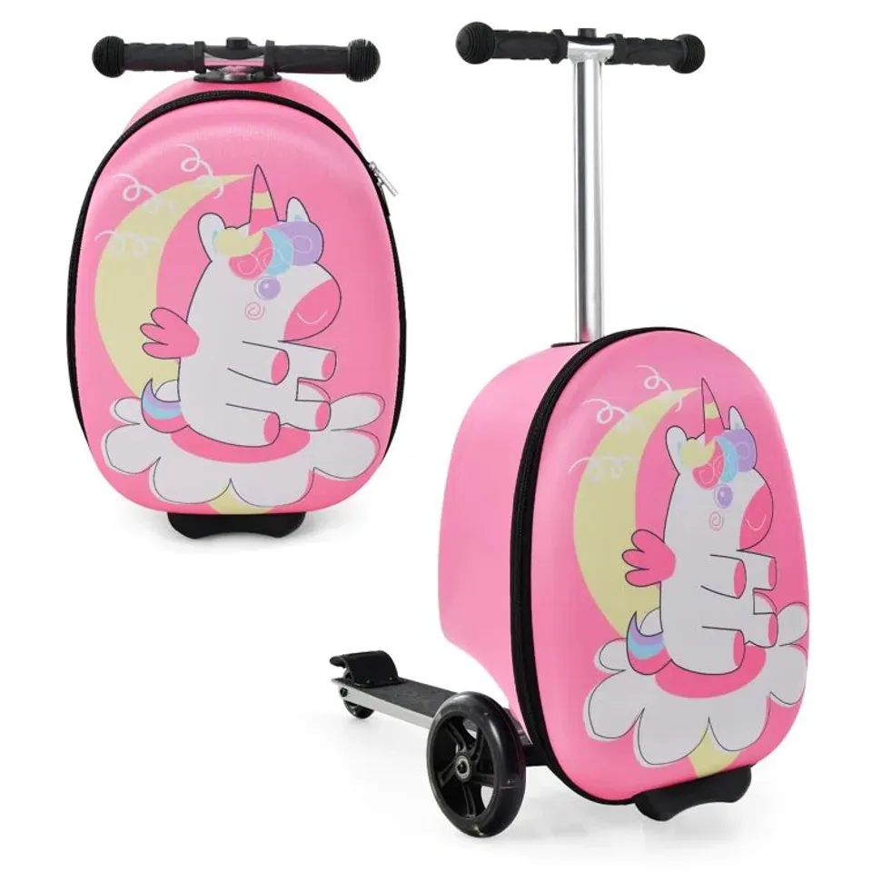 BOXED 2-IN-1 RIDE ON SCOOTER/SUITCASE 