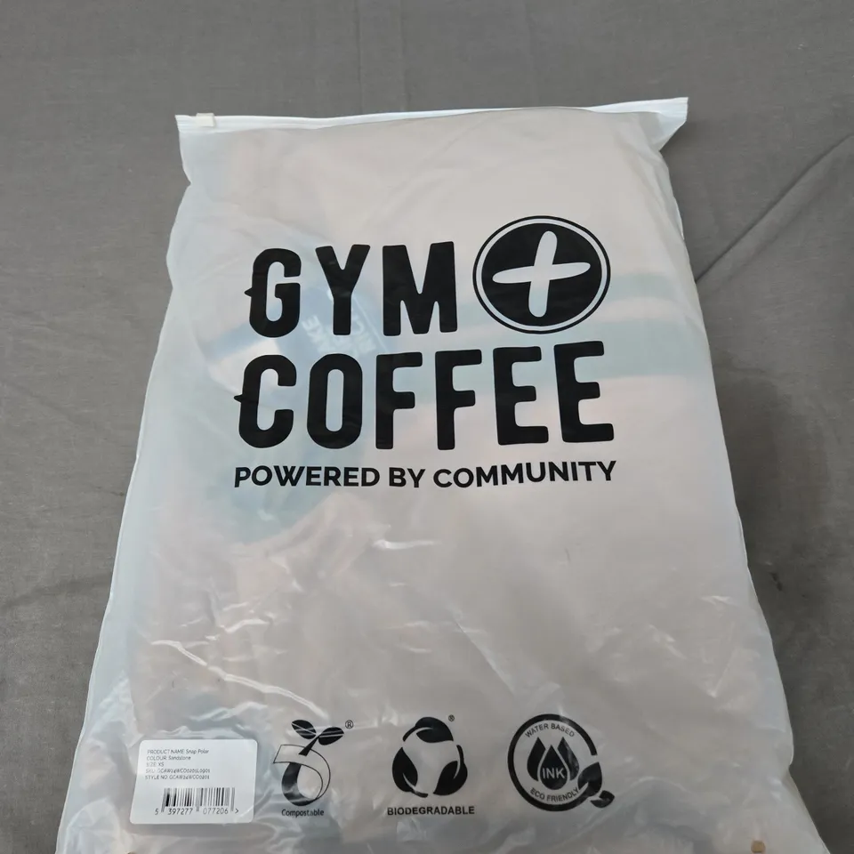 BAGGED GYM+COFFEE SNAP POLAR FLEECE - SIZE 