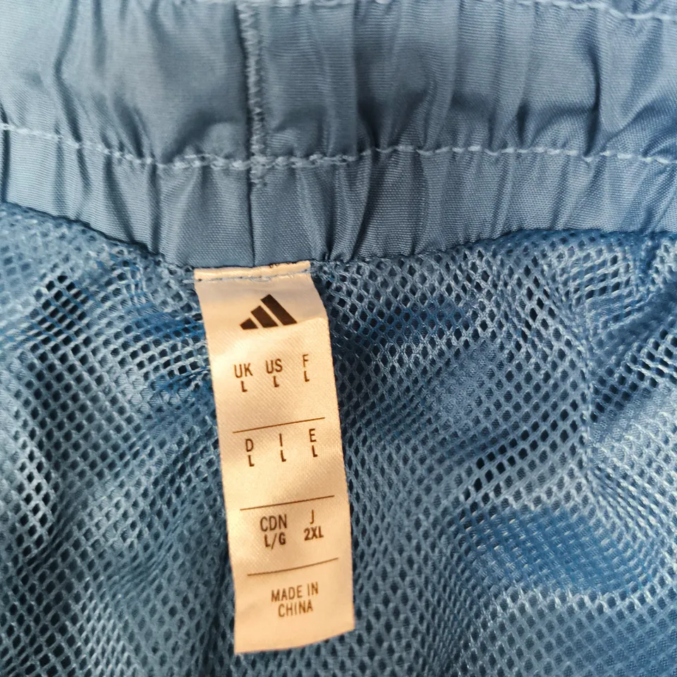 ADIDAS FRANCE RUGBY MENS SHORTS BLUE SIZE LARGE