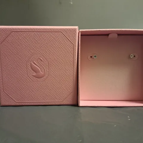 BOXED SWAROVSKI STUD ROUND EARRINGS 