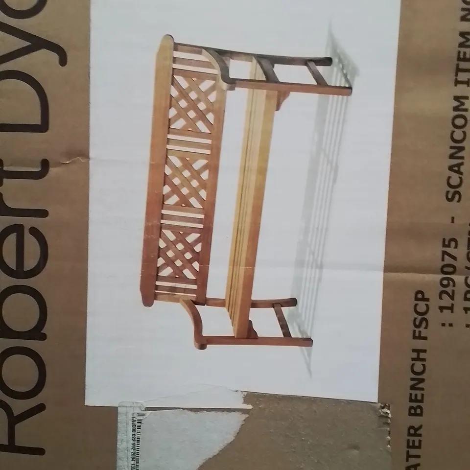BOXED ROBERT DAYS FENCE 3 SEATER BENCH