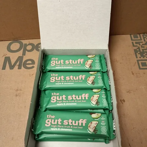 THE GUT STUFF APPLE & CINNAMON BAR – 12 X 35G