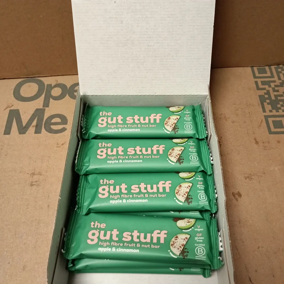 THE GUT STUFF APPLE & CINNAMON BAR – 12 X 35G