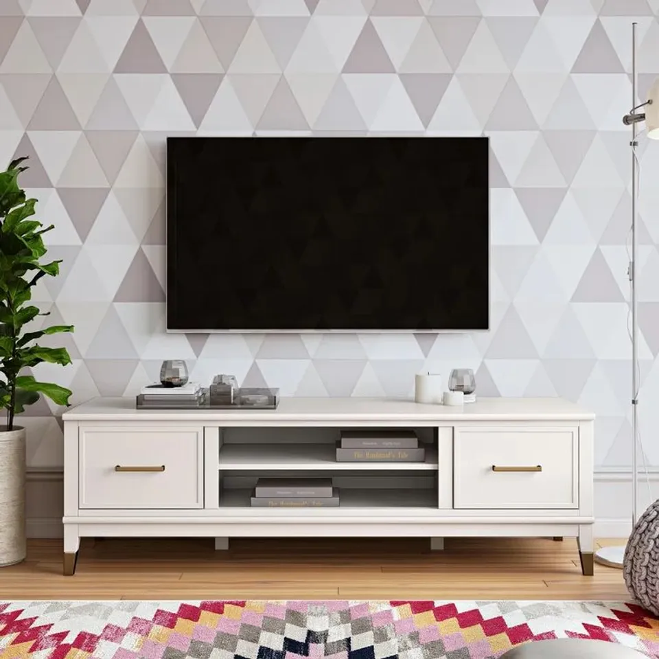 WESTERLEIGH TV STAND FOR TVS UP TO 65" COLOUR WHITE 