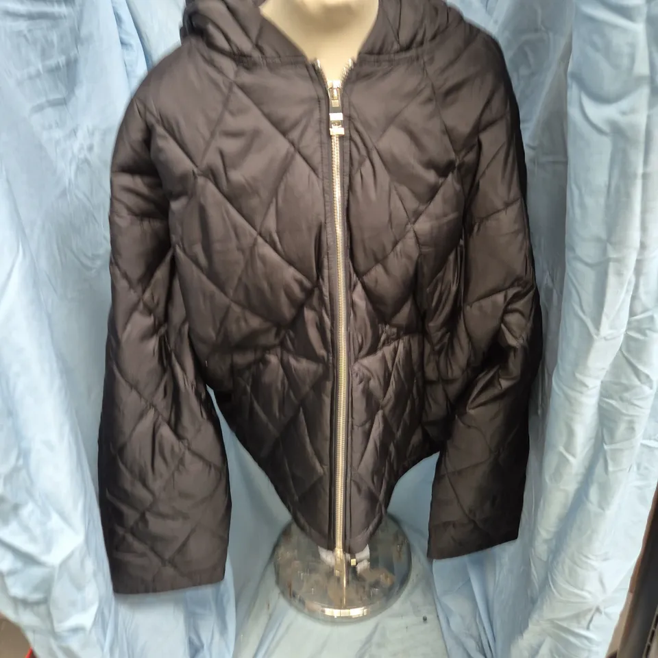 DESTRUCTIVE QUILTED ZIP JACKET - BLACK, SIZE M