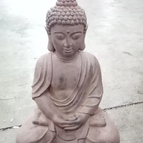 BOXED LARGE SITTING BUDHA FIGURE - BRONZE