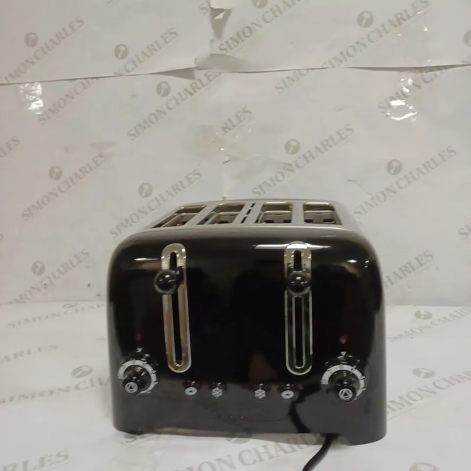 DUALIT 46205 4 SLOT LITE TOASTER IN BLACK FINISH