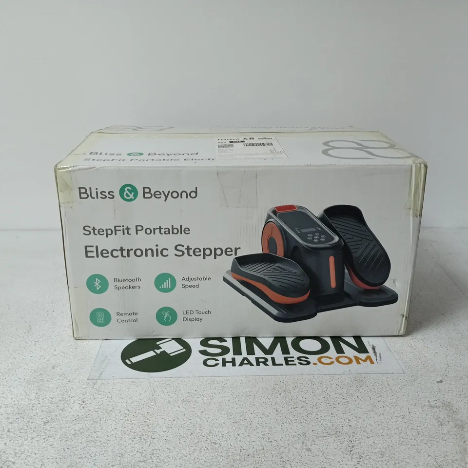 BLISS AND BEYOND STEP FIT PORTABLE ELECTRONIC STEPPER